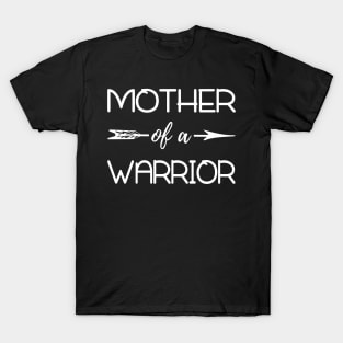 Mother Of A Warrior Childhood Cancer Awareness T-Shirt